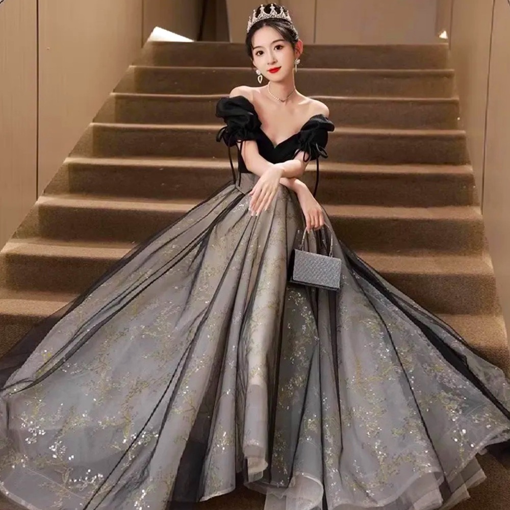 princess style prom dress evening gown